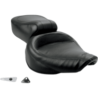 MUSTANG Vintage Style Seat Wide Smooth Black Dyna 75680