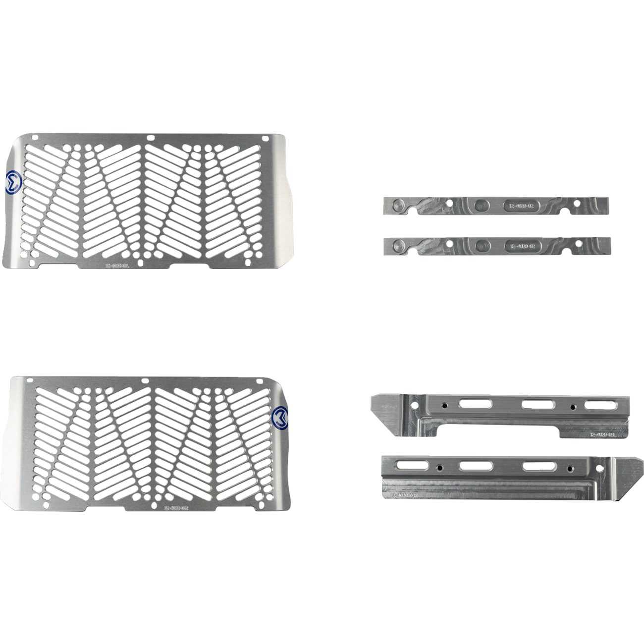 MOOSE RACING Billet Radiator Guards Silver Beta 124024