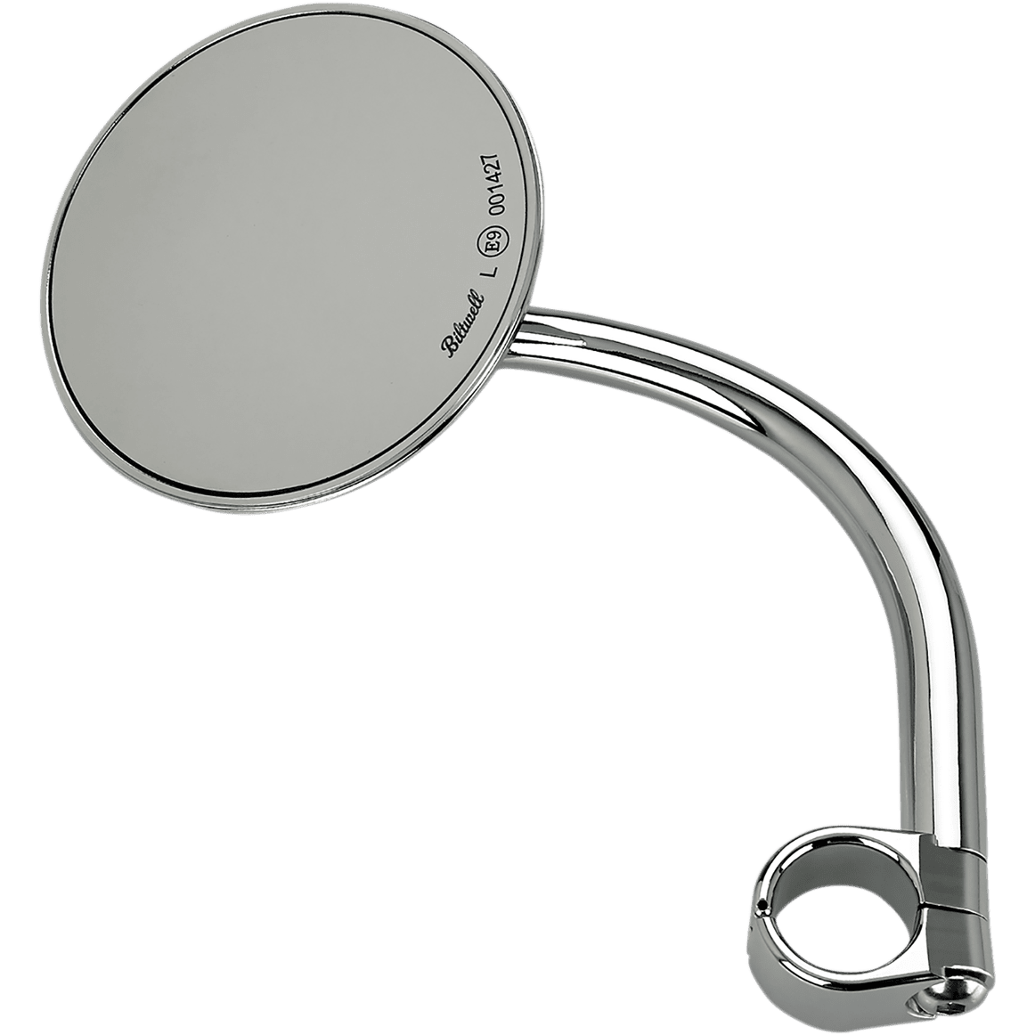 BILTWELL Mirror w/mount Round Chrome 6503501531