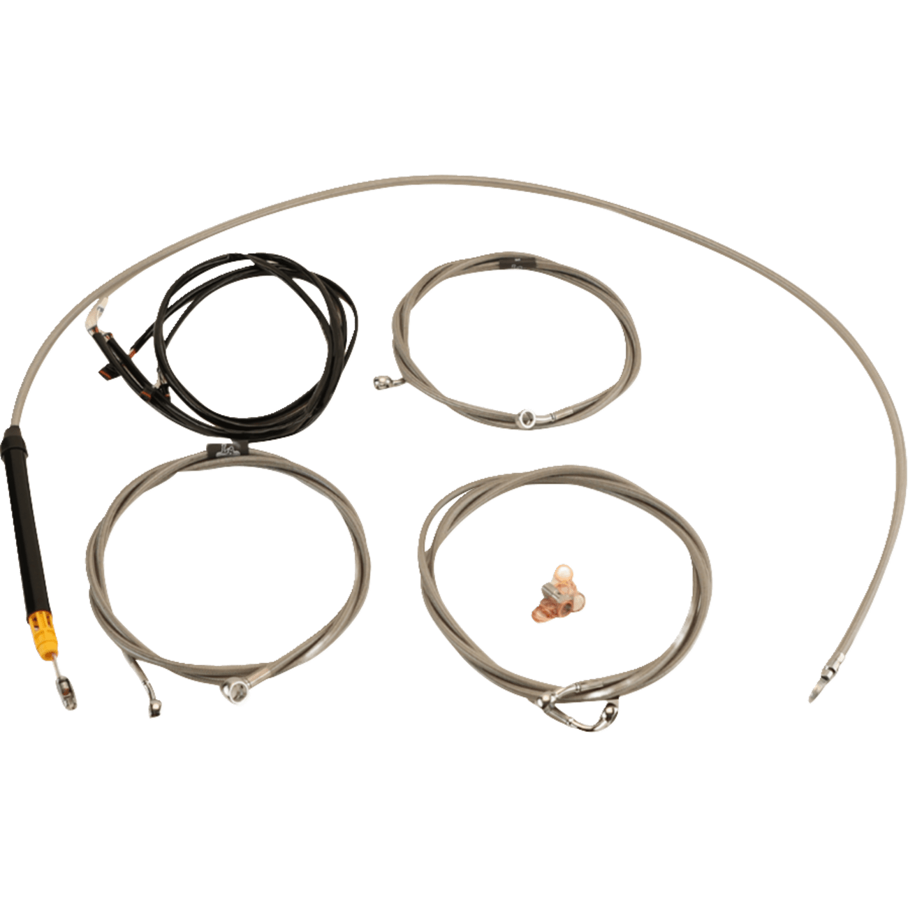 LA CHOPPERS Cable Kit Stock Handlebars Stainless LA8059KT308