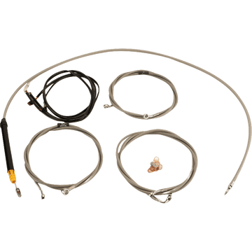 LA CHOPPERS Cable Kit 18" 20" Handlebars Stainless LA8059KT319