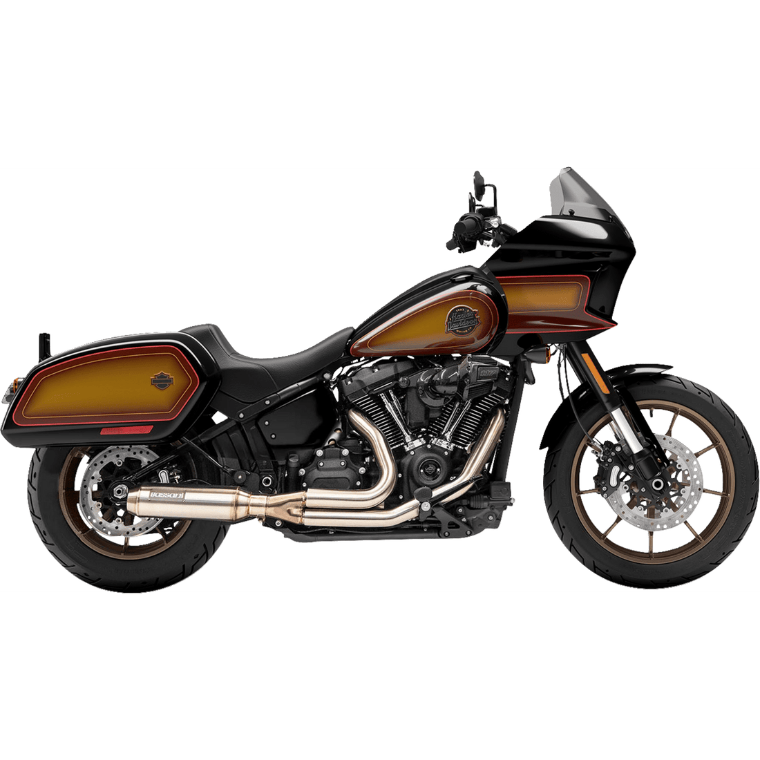 BASSANI XHAUST 2-into-1 Stainless Exhaust System with 4" Super Bike Muffler 1S78SS