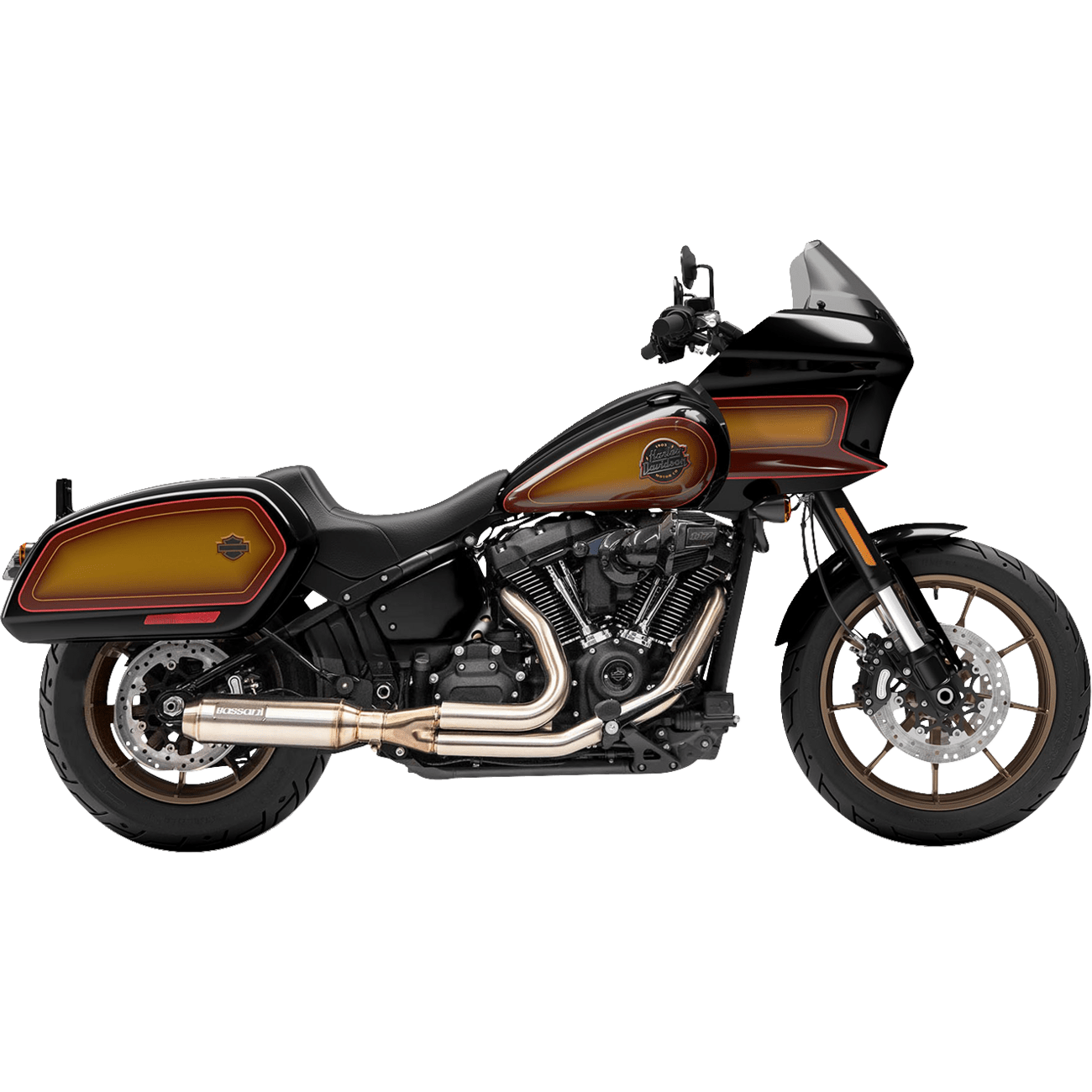 BASSANI XHAUST 2-into-1 Stainless Exhaust System with 4" Super Bike Muffler 1S78SS