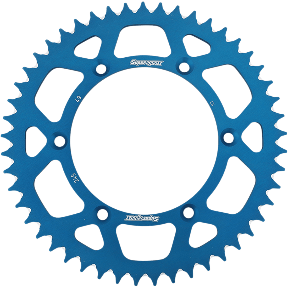 SUPERSPROX Rear Sprocket Blue Yamaha 49 Tooth