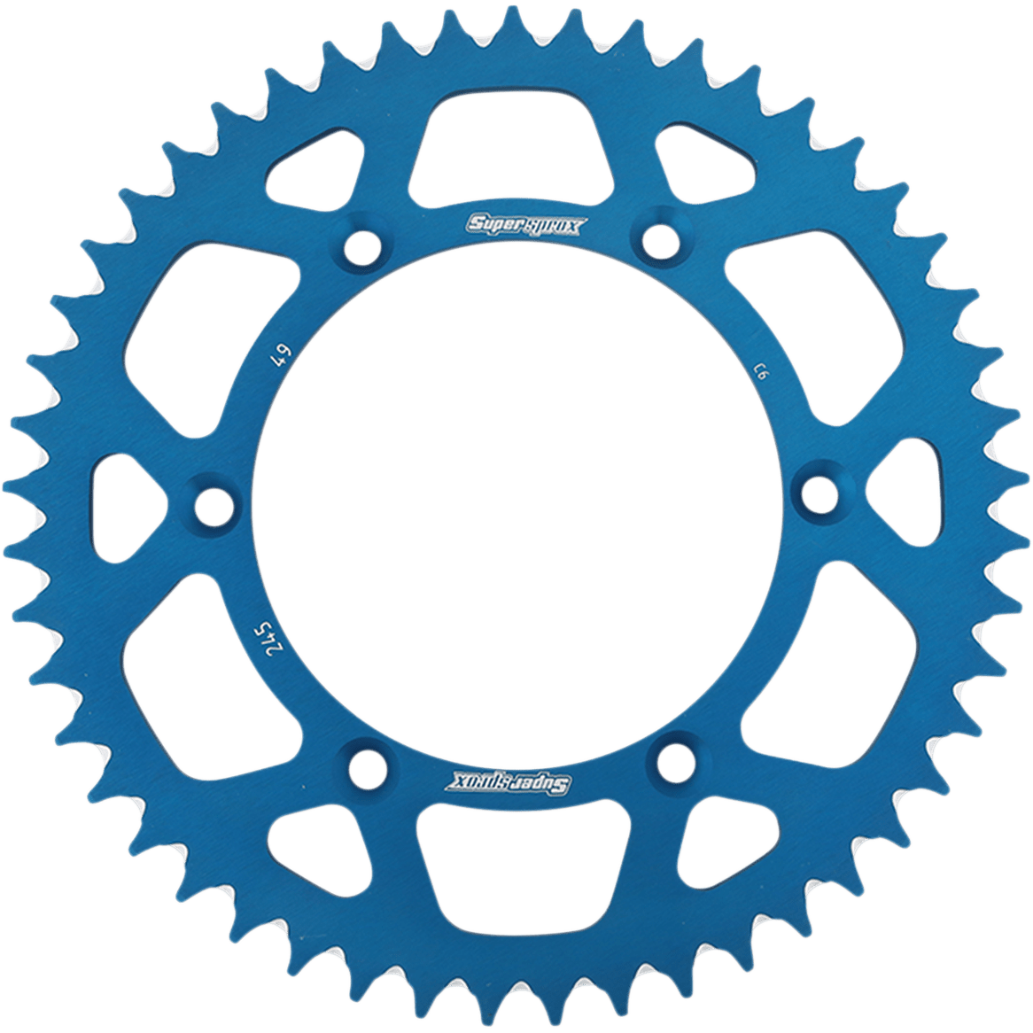 SUPERSPROX Rear Sprocket Blue Yamaha 49 Tooth