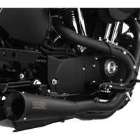 VANCE & HINES Upsweep 2-into-1 Exhaust System Stainless Steel Black 47627