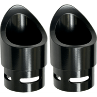 BARON Family Jewel Exhaust Tip Black Mini Scalloped BA110002B