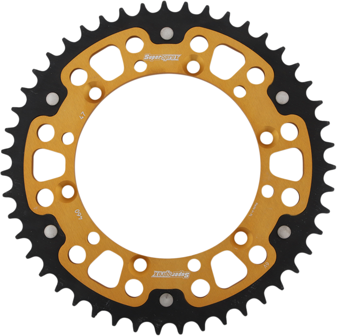 SUPERSPROX Stealth Rear Sprocket 47 Tooth Gold Kawasaki/Suzuki RST46047GLD