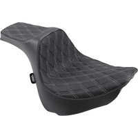 DRAG SPECIALTIES Predator III Seat Double Diamond Silver Stitched FXFB/S '18-'23