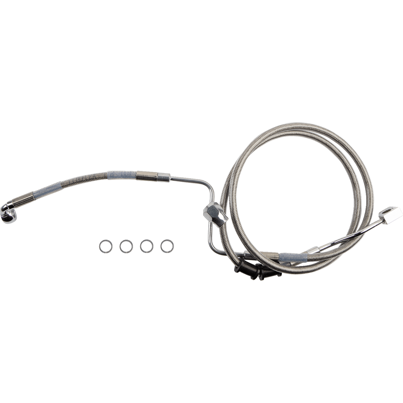 DRAG SPECIALTIES Brake Line Rear ABS Stainless Steel