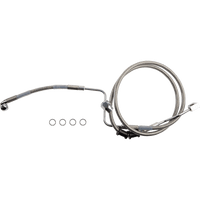 DRAG SPECIALTIES Brake Line Rear ABS Stainless Steel