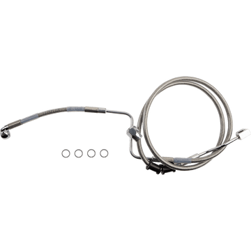 DRAG SPECIALTIES Brake Line Rear ABS Stainless Steel