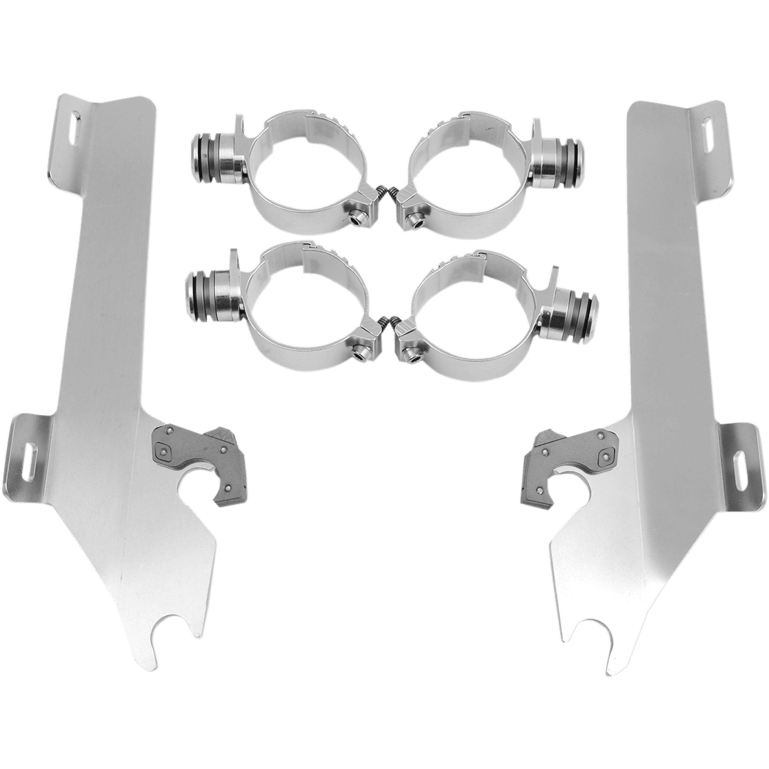 MEMPHIS SHADES Batwing Trigger Lock Mounting Kit Kingpin Polished MEK1927