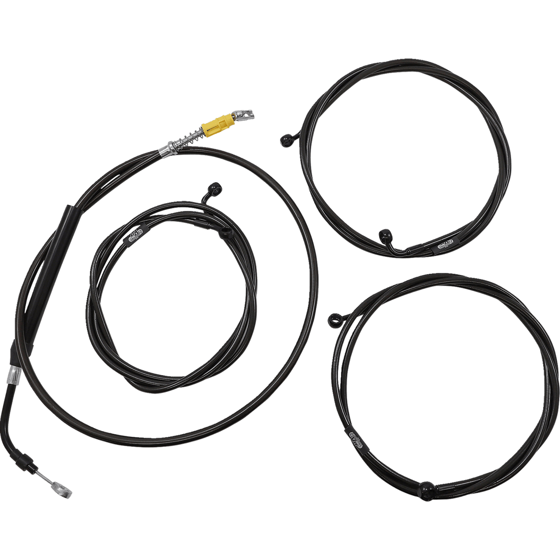 LA CHOPPERS Cable Kit 18" 20" Handlebars ABS Midnight LA8056KT319M