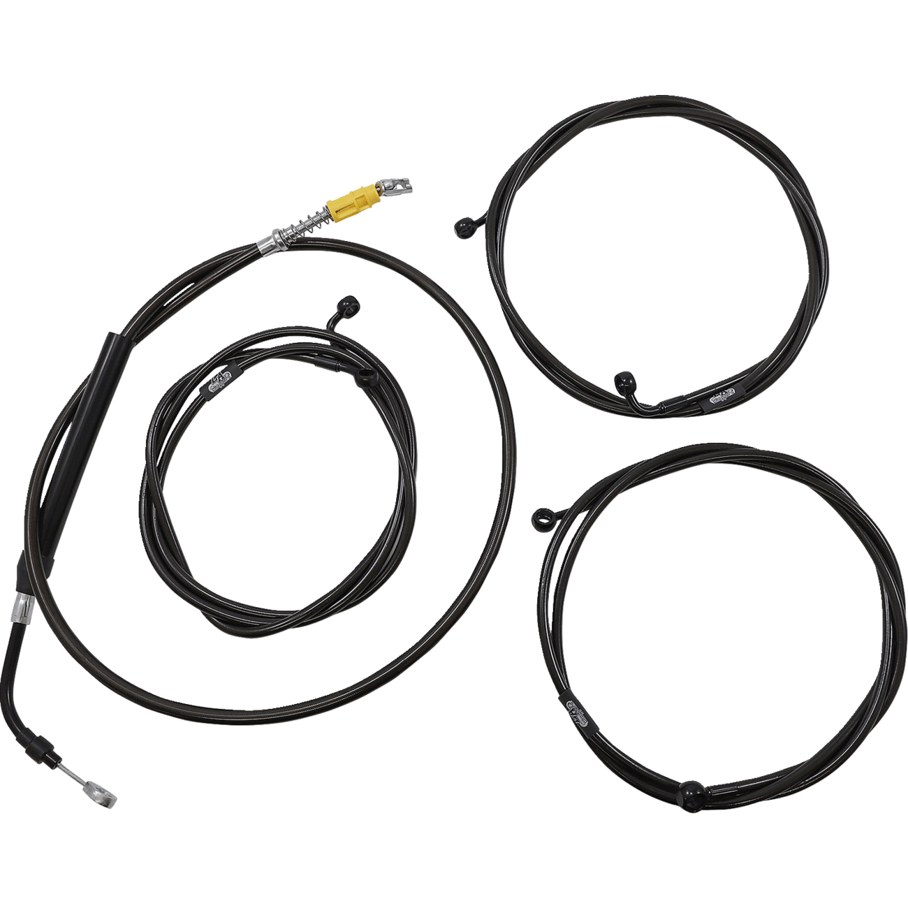 LA CHOPPERS Cable Kit 18" 20" Handlebars ABS Midnight LA8056KT319M