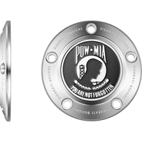 FIGURATI DESIGNS Timing Cover 5 Hole POW MIA Stainless Steel FD50TC5HSS