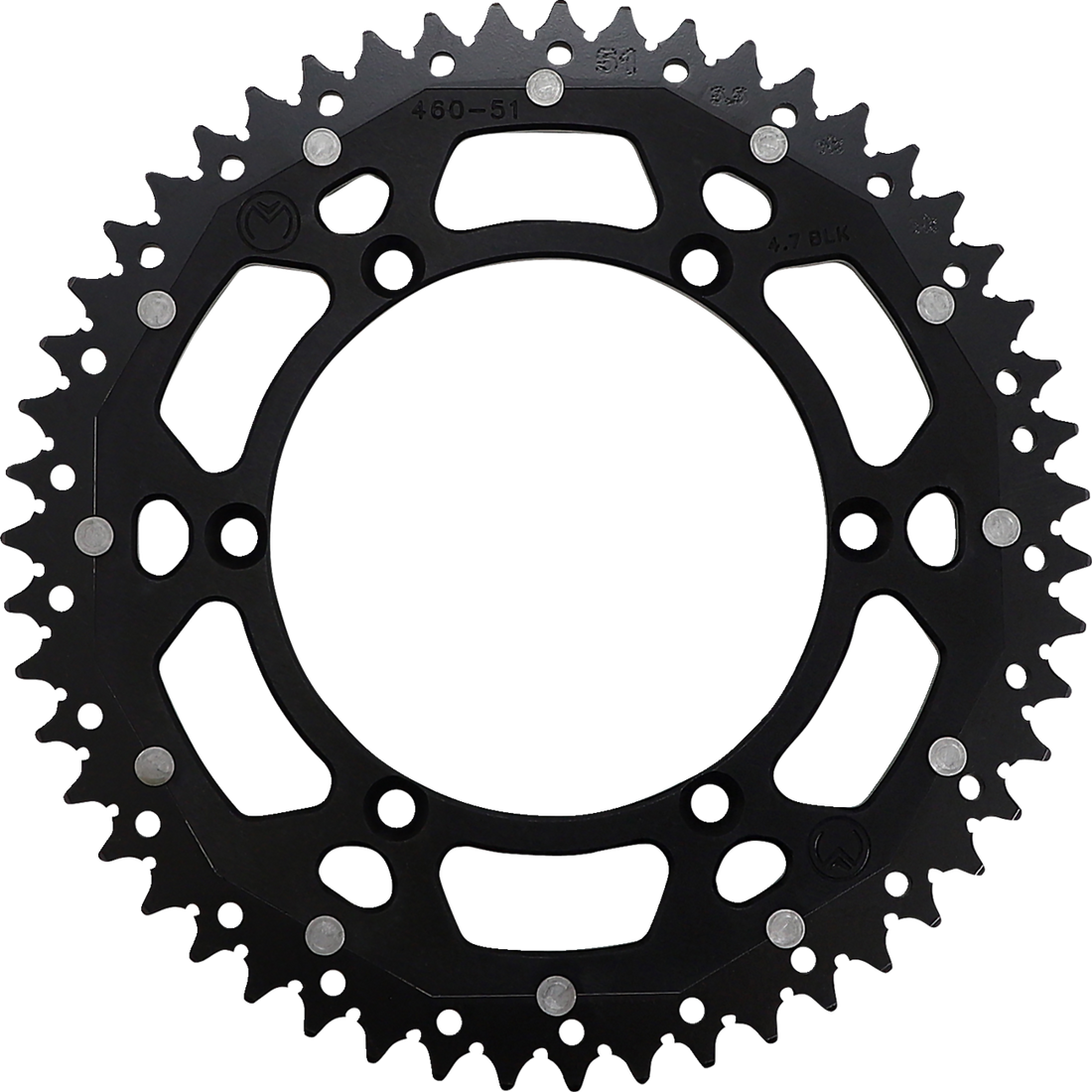 MOOSE RACING Dual Sprocket Black 51 Tooth