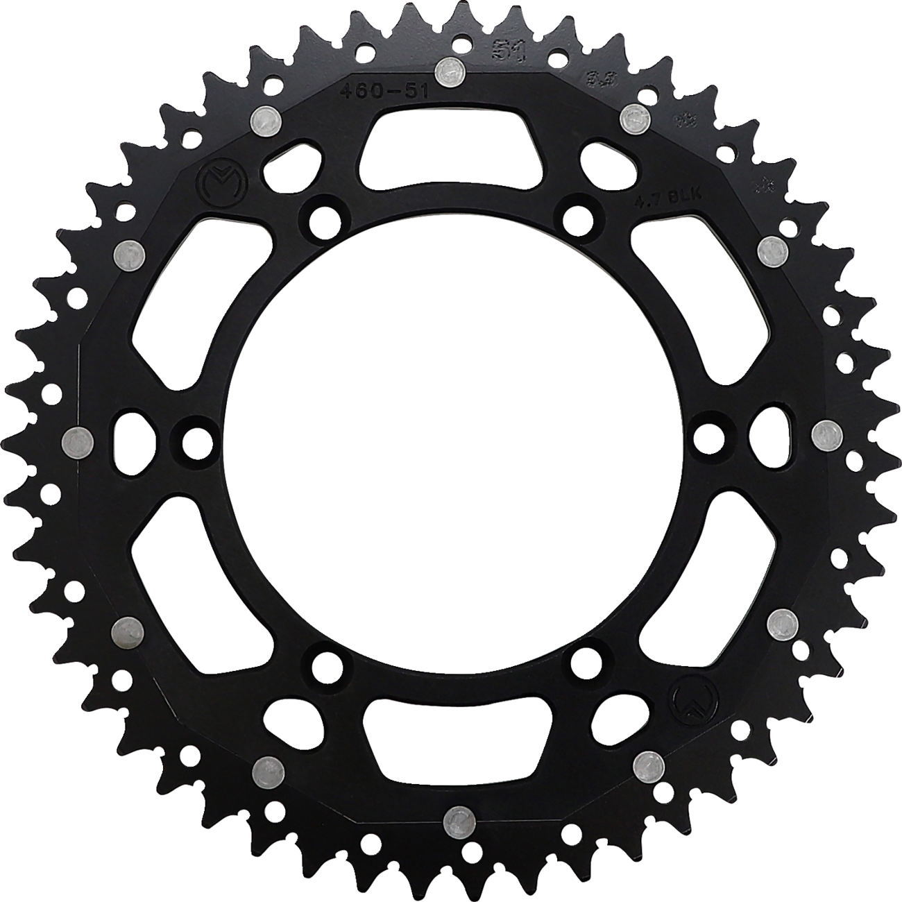 MOOSE RACING Dual Sprocket Black 51 Tooth