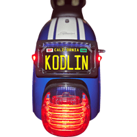 KODLIN USA License Plate Kit Amber/Red/White Black KUS20350