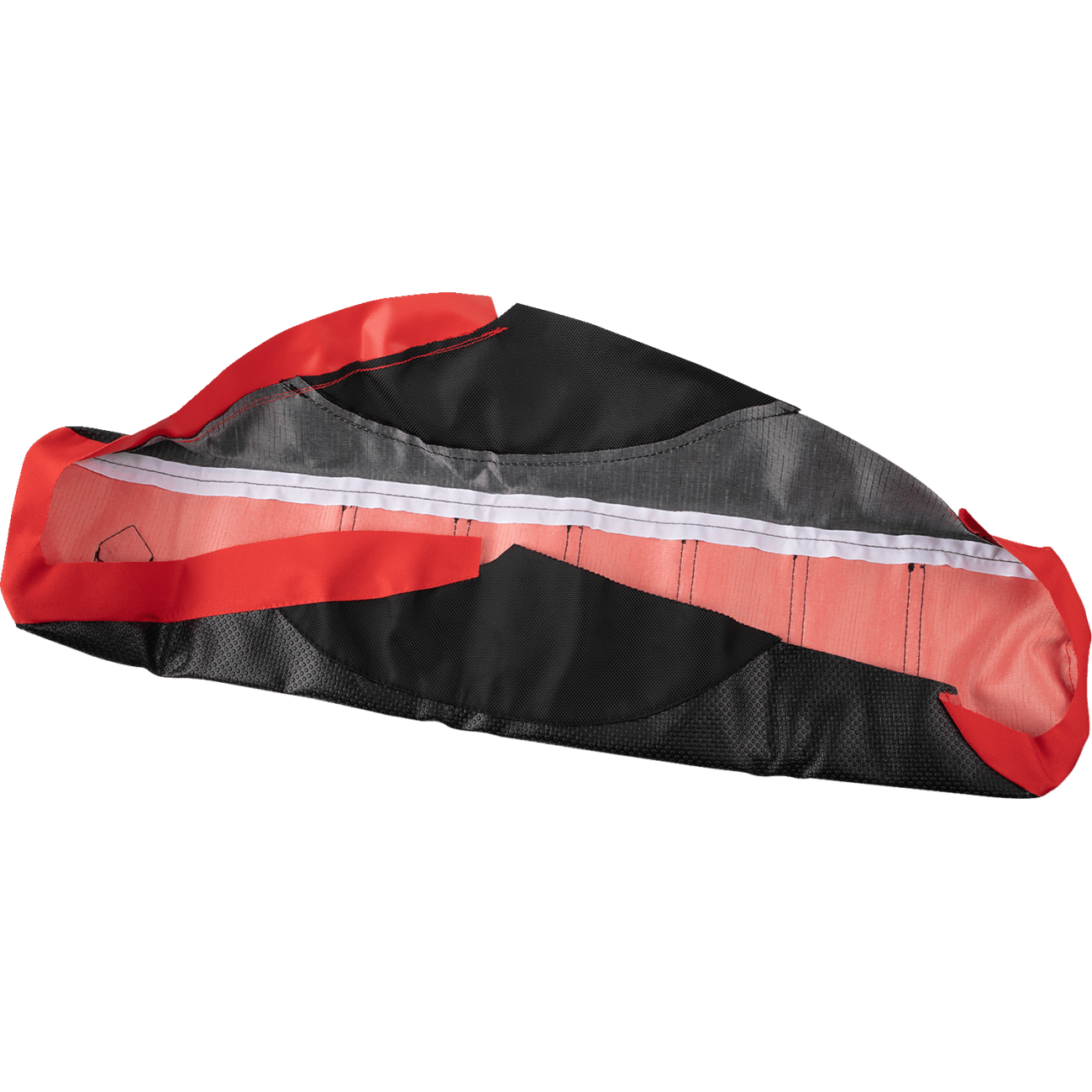 FLU DESIGNS INC. Pro Rib Seat Cover Black/Red/Black CRF '21-'23