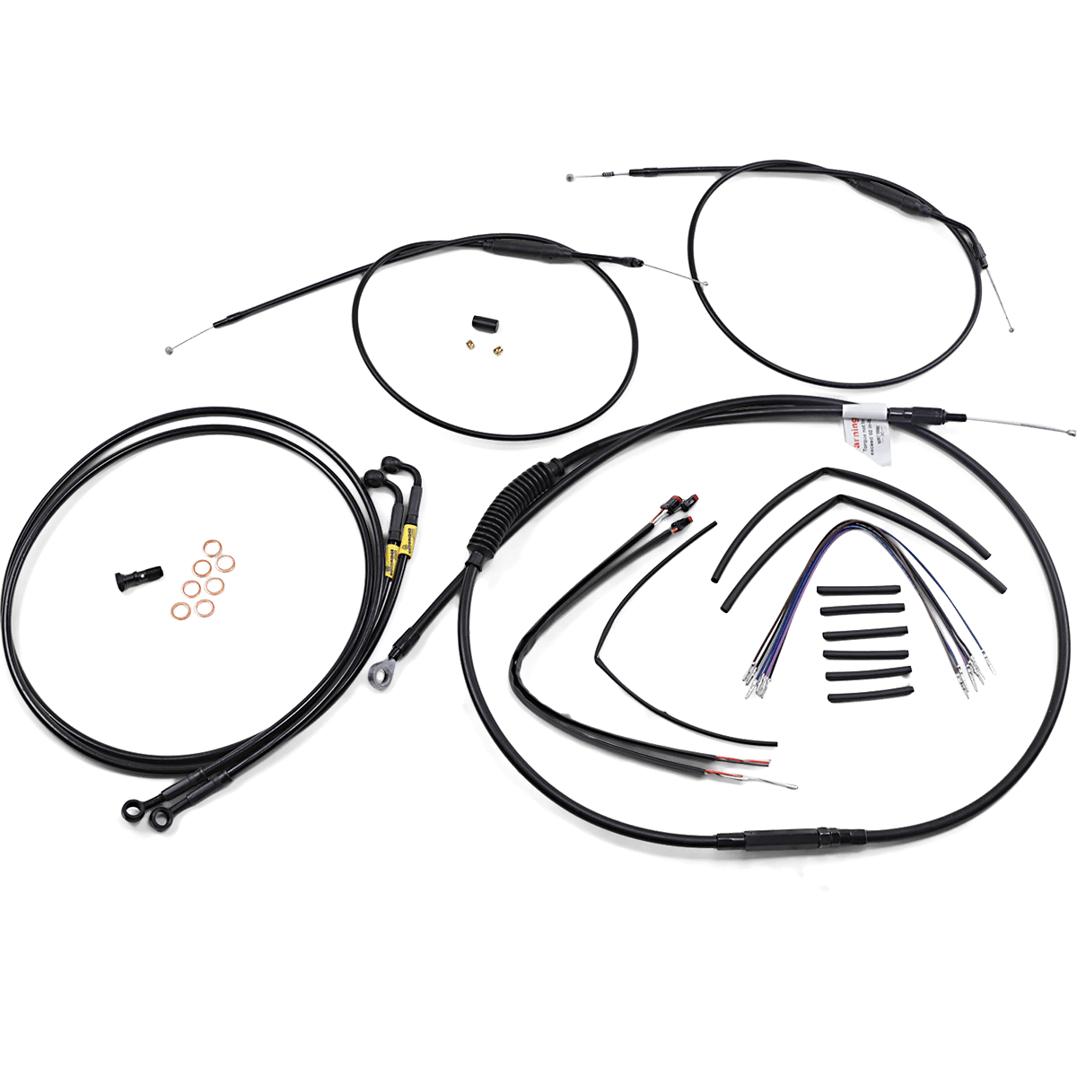 BURLY BRAND Control Kit 12" Ape Hanger Handlebars B301202