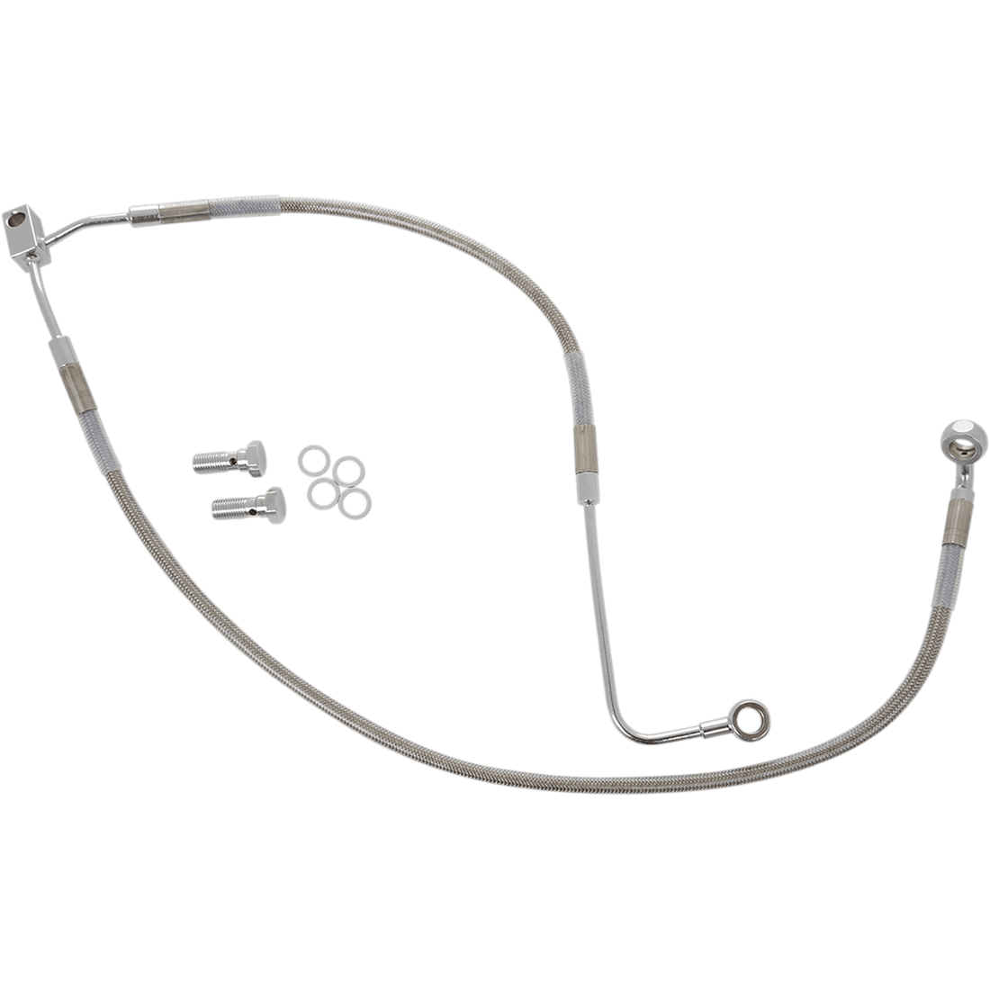 DRAG SPECIALTIES Brake Line Front Lower/Upper Stainless Steel