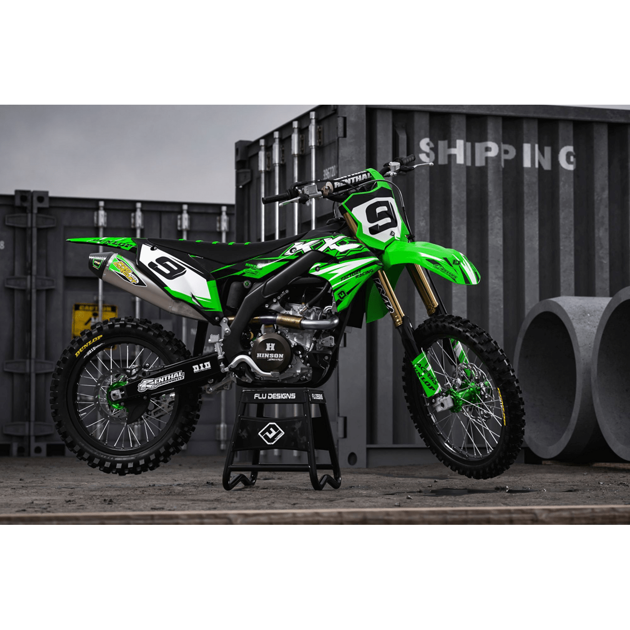 FLU DESIGNS INC. PTS 6 Graphic Kit KX 450F 21137