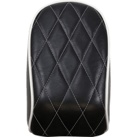 LE PERA Bare Bones Pillion Pad White Diamond Black FL/FX '18-'23 LYR007PDMWTP