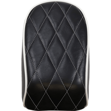 LE PERA Bare Bones Pillion Pad White Diamond Black FL/FX '18-'23 LYR007PDMWTP