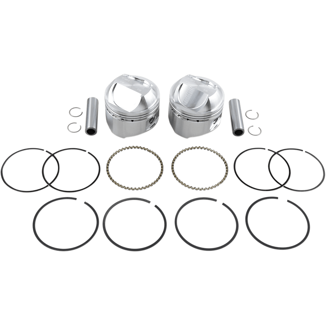 WISECO Piston Kit +0.030" High Compression Big Twin 1340 cc 80"