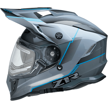 Z1R Range Helmet Bladestorm Gray/Black/Blue 2XL