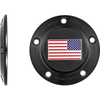 FIGURATI DESIGNS Timing Cover 5 Hole American Flag Black FD21RTC5HBLK