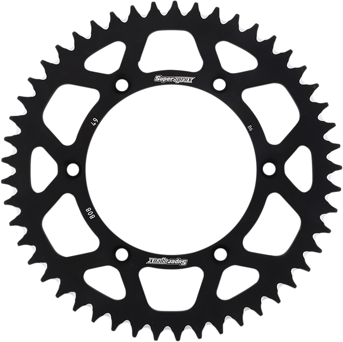 SUPERSPROX Rear Sprocket Black Kawasaki 49 Tooth