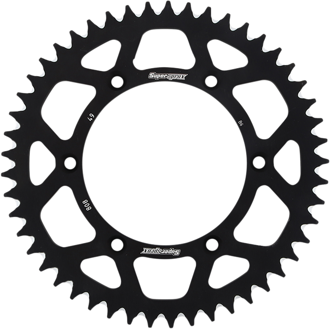 SUPERSPROX Rear Sprocket Black Kawasaki 49 Tooth