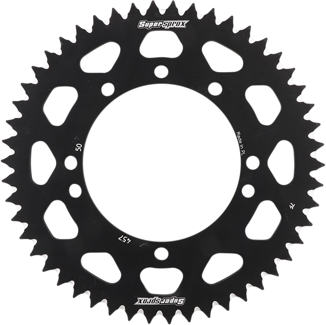 SUPERSPROX Rear Sprocket Black Kawasaki/Suzuki 50 Tooth