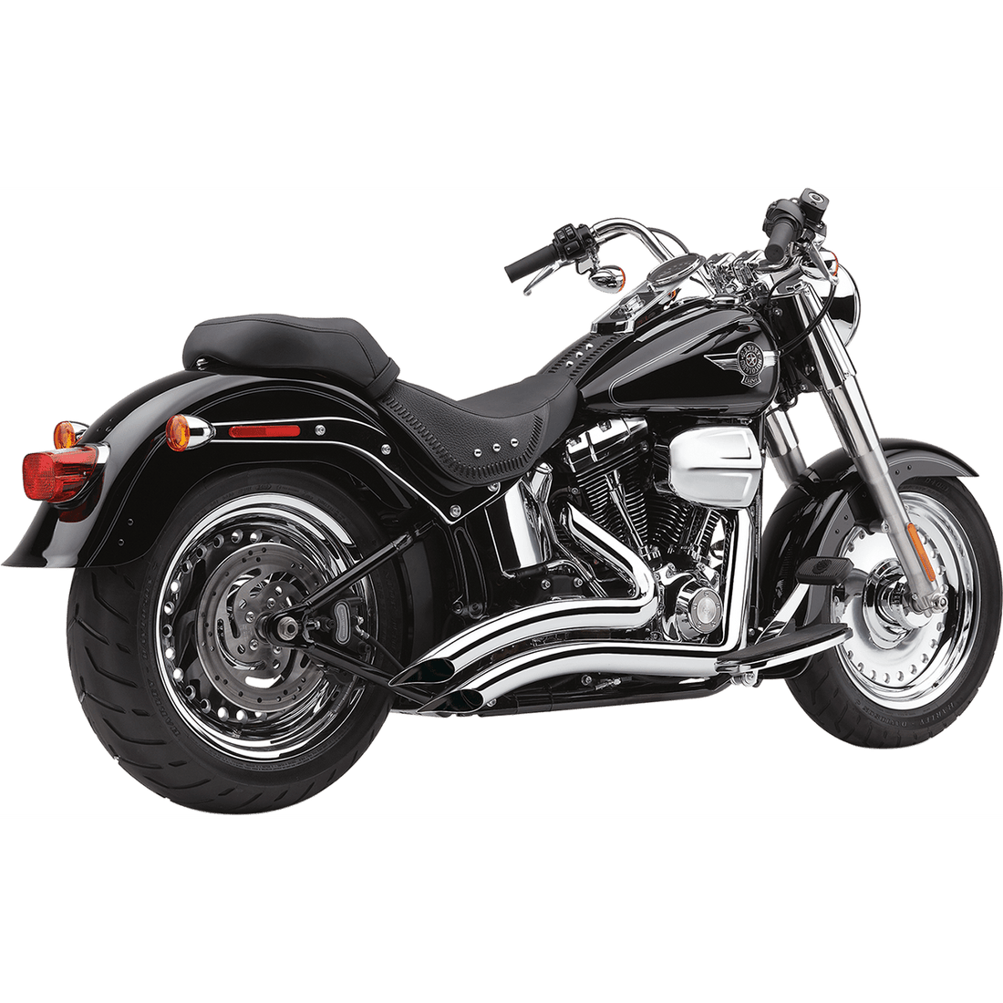 COBRA Speedster Swept Short Exhaust Chrome '12-'17 Softail 6225