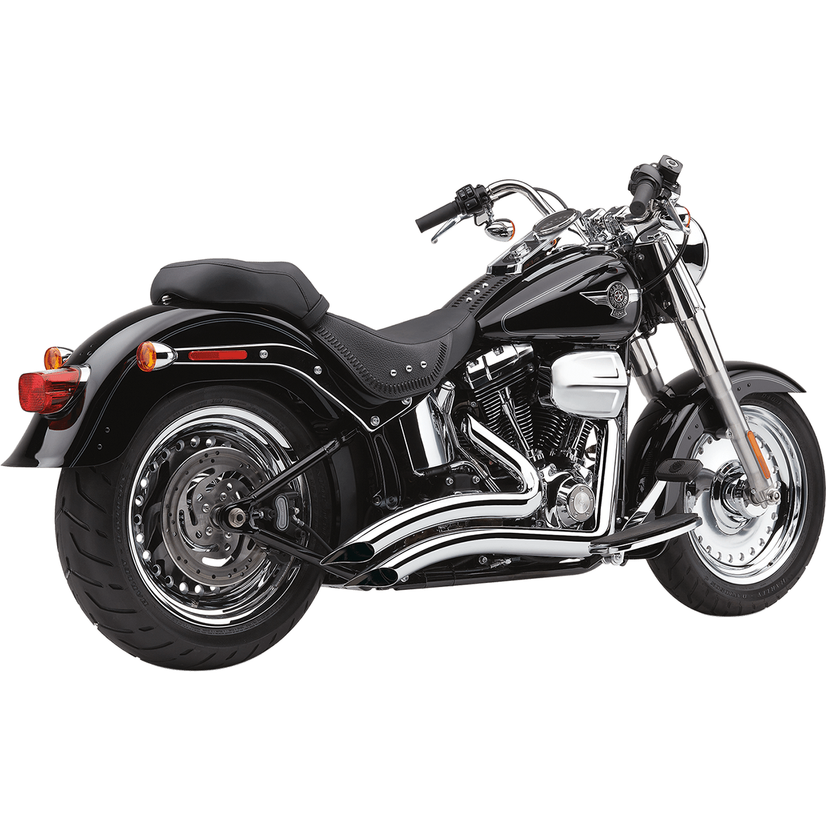 COBRA Speedster Swept Short Exhaust Chrome '12-'17 Softail 6225