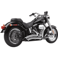 COBRA Speedster Swept Short Exhaust Chrome '12-'17 Softail 6225