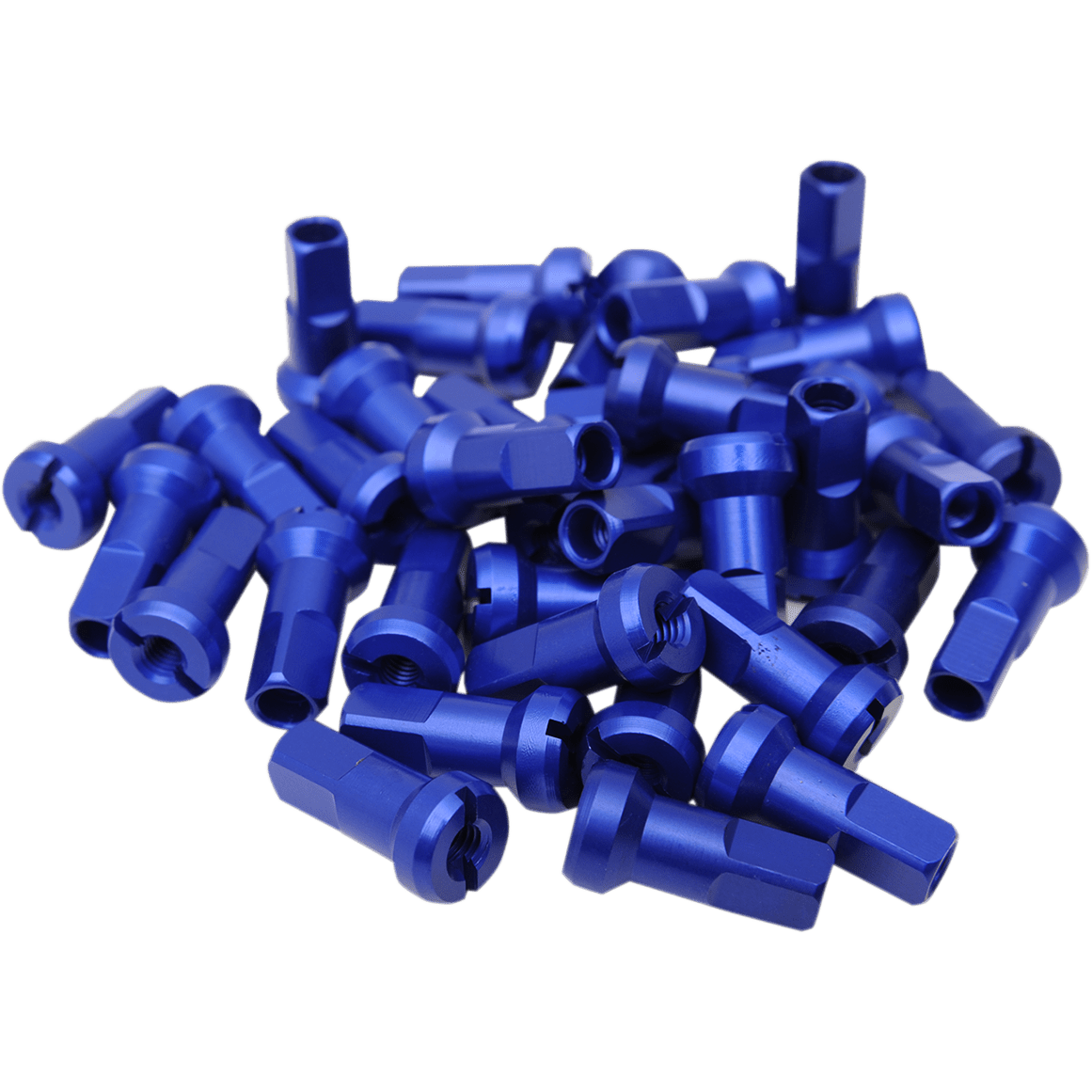 MOOSE RACING Spoke Nipples MX1 Blue 8 Gauge Set