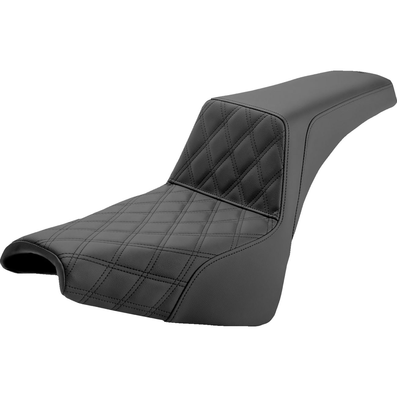 SADDLEMEN Step-Up Seat Front Lattice Stitch Black 81830172