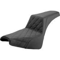 SADDLEMEN Step-Up Seat Front Lattice Stitch Black 81830172