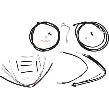 BURLY BRAND Control Kit 16" Ape Hanger Handlebars ABS B301180