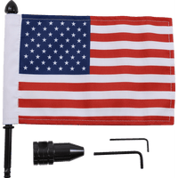 PRO PAD Saddlebag Fixed Upright Flag Mount 1/2" Bar 6" X 9" Flag BRFMFXD3