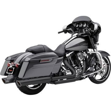 COBRA 909 4" Mufflers Black '95-'16 Bagger 6106RB