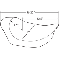 DRAG SPECIALTIES EZ Mount Solo Seat Smooth FXR