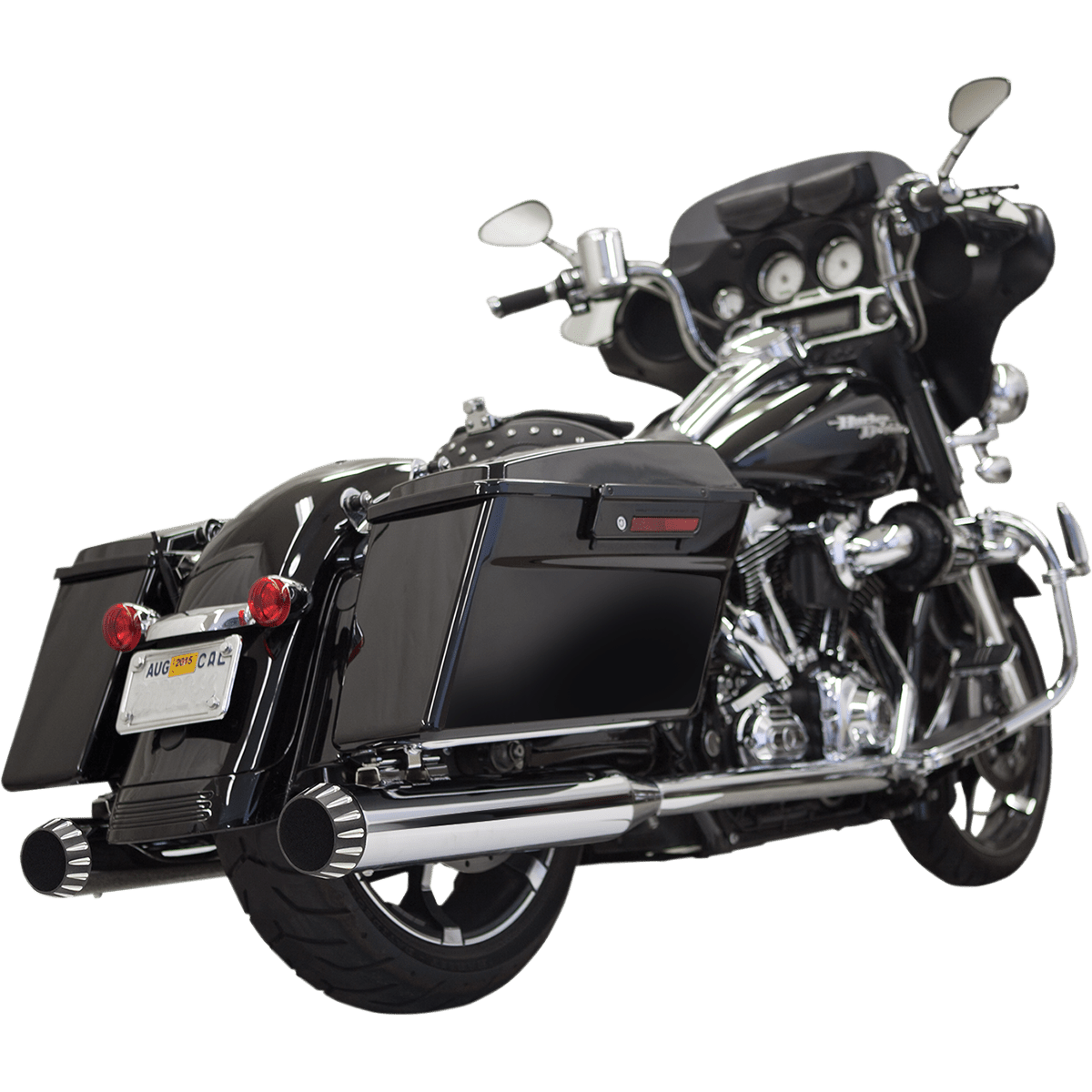 BASSANI XHAUST 4" QNT Mufflers Chrome 1F7QNT5