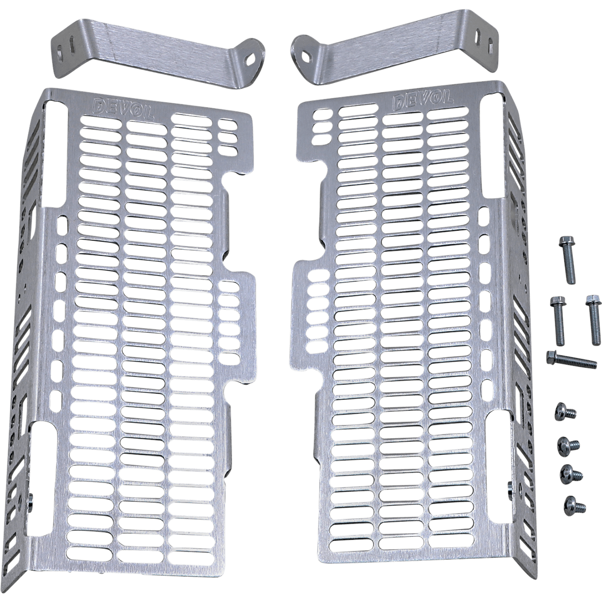 DEVOL Radiator Guards Brushed Aluminum Suzuki 01014505