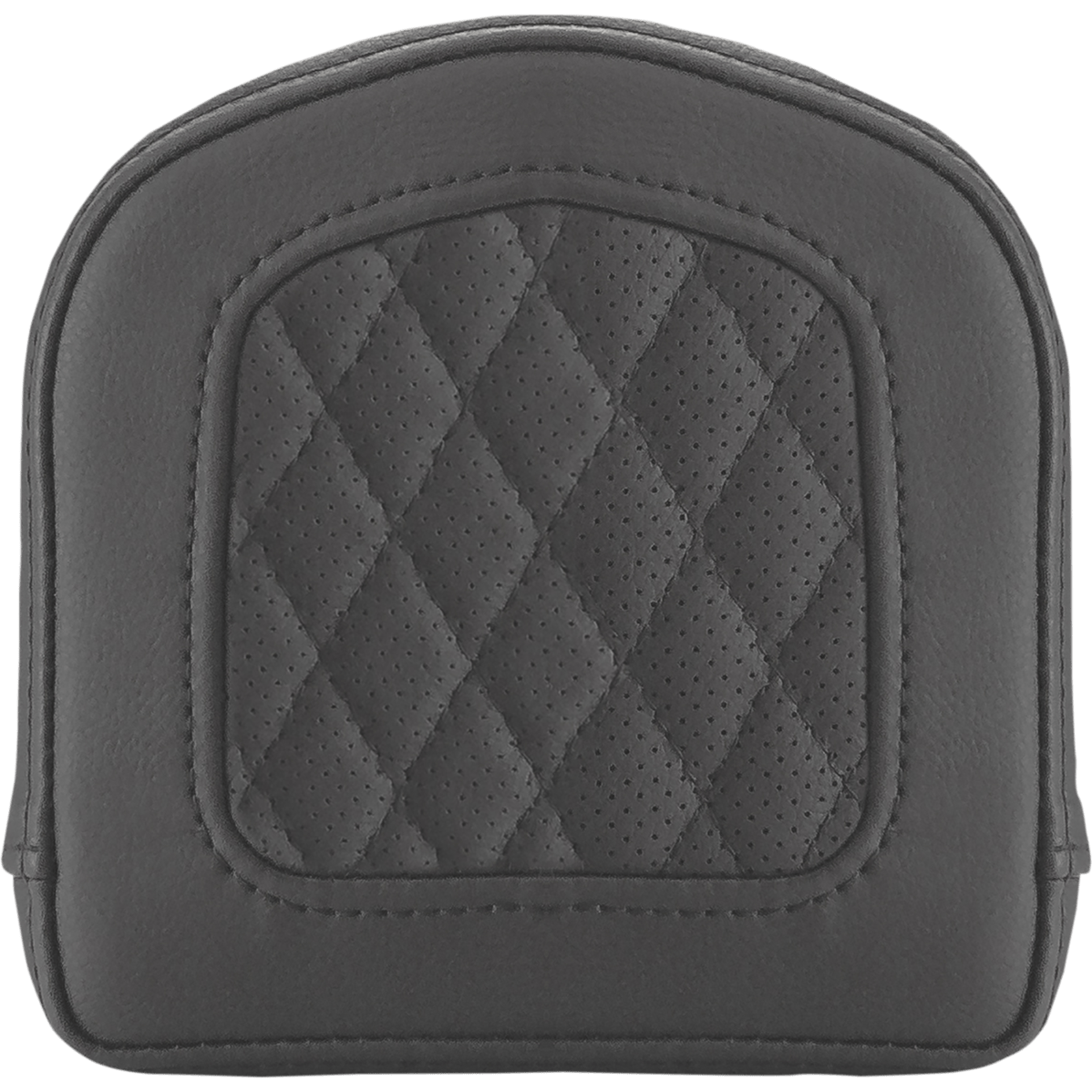 SADDLEMEN Sissy Bar Pad Lattice Stitched Black 0408SM