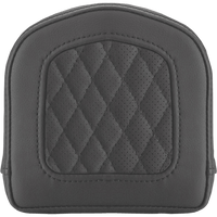 SADDLEMEN Sissy Bar Pad Lattice Stitched Black 0408SM