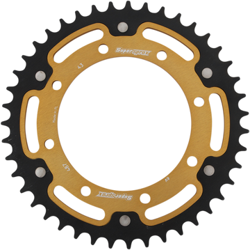 SUPERSPROX Stealth Rear Sprocket 43 Tooth Gold Kawasaki RST48743GLD